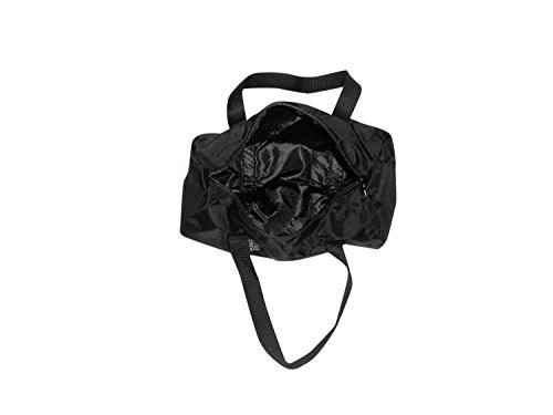 Duffle Bag Small Nylon 11 Inch Width, Perfect For Work, Camping, Beach; Water Resistant Made In Usa. (Black) #TOP5