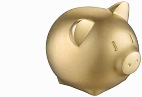 MZXUN Home Decoration Modern Lucky Gold Pig Statue Brass Feng Shui Pig Sculpture Souvenir Miniature Animal Figurine Mini Decoration Art Gift