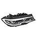 Front Headlight Assembly For 2019 2020 2021 BMW 3 Series G20 G21,Right Passenger Side Replacement,LED Headlamp Black Housing Clear Lens