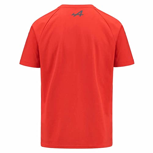 Camiseta F1 Alpine Kappa blanca infantil para días de carreras y juegos 3