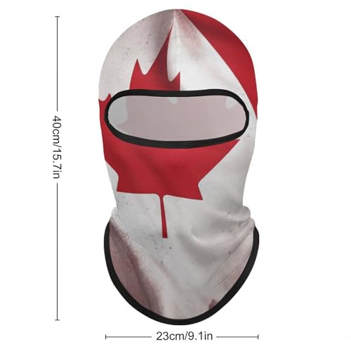 Máscara facial de balaclava con bandera canadiense para hombre y mujer, protección solar, transpirable, cubre todo el rostro y cuello para senderismo, ciclismo, correr y conducción miniatura 2