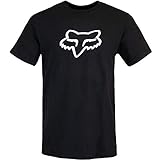 fox shirt mtb Fox Head Logo vorne Fox Legacy T-Shirt Herren (L, Black/White)