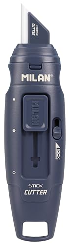 Cuter MILAN Couteau en céramique Stick Série 1918 Bleu Marine sous blister