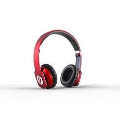 Noontec Zoro Professionnel Casque audio Rouge - Les Beatles, Paul McCartney, John Lennon, RIngo Starr, George Harrison