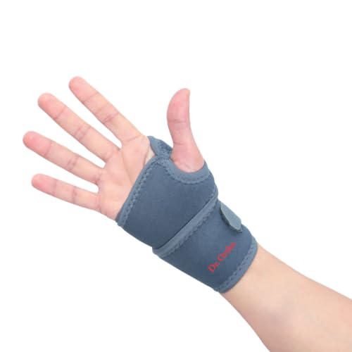 Image of Dr.Ortho Wrist Brace With Thumb,Wrist Hand Brace For Men & Women, Wrist Support | Support for Pain Relief & Stabilization | Lightweight Wrist Support for Arthritis, Sprains Pack Of 1 (Grey)