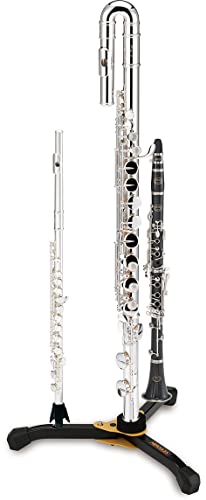Hercules DS562BB Alto Flute Stand with Bag, Black - Image 3