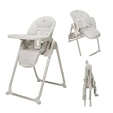 Maxi-Cosi Ava2,Seggiolone Pappa 0-3 Anni (Fino a 15 kg), Seggiolone Pieghevole Compatto, Leggero (9,45 kg), 5 Reclinazioni e 6 Altezze, Vassoio Rimovibile Con Una Mano, 2 Ruote, Elegance Beige