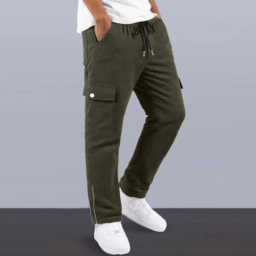 Cargo Pants Outdoor Streetwear Jogger Corduroy Trousers with Multiple Pockets Comfortable Utility Work Pants Men3