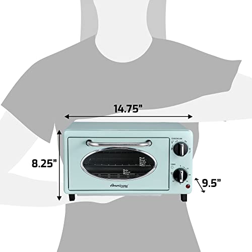 Elite Gourmet ETO147M Diner 50’S Retro Countertop Toaster Oven, Bake thumb #6