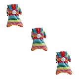 Body chemisier : le design tendance à rayures arc-en-ciel rend votre chien adorable.