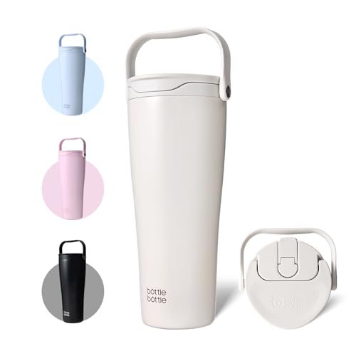 BOTTLE BOTTLE ���� 950ml �X�g���[�t�� �^���u���[ �n���h���t�� �^��f�M ��d�\�� �ۗ�ۉ� ��e�� �L�� �t���b�v�� �h�o�L���b�v �R��h�~ �X�e�����X�� BPA�t���[ �}�C�{�g�� �ʋ� �I�t�B�X �O���[