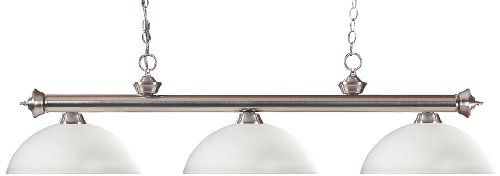 Z-Lite 100703Bn-Dmo14 3 Light Billiard, Steel Frame, Brushed Nickel Finish #TOP22