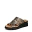 Gunmetal Metal Leather