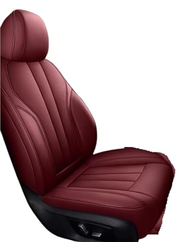 Housse de siège voiture Ford en similicuir bordeaux - Protection luxe pour Focus et Kuga