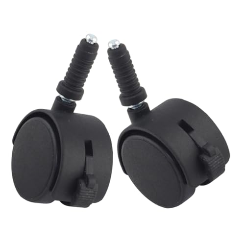 Angoily 2pièces Lot De Roulettes De Remplacement Pour Chaises De Bureau Et Petites Chaises Roulettes Pivotantes Faciles à Installer Sans Outils Roues De Rechange Pour Étagères Et