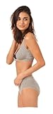  Fruit of the Loom Damen 6er Pack Microfaser Slips Unterw sche, Einfarbig Gr. L, Heather: Heavenly Softheather: Heavenly Soft