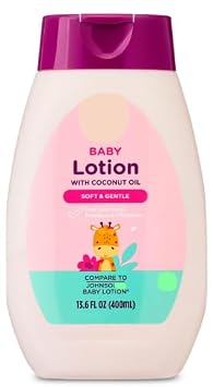 Parent Choice Baby Lotion with Coconut Oil, Gentle, non-greasy hydration for babys skin, 13.6 fl oz