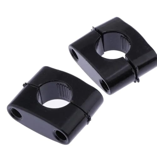 Manillar elevador de motocicleta 2 mm negro con abrazaderas montaje para ATV y bicicleta