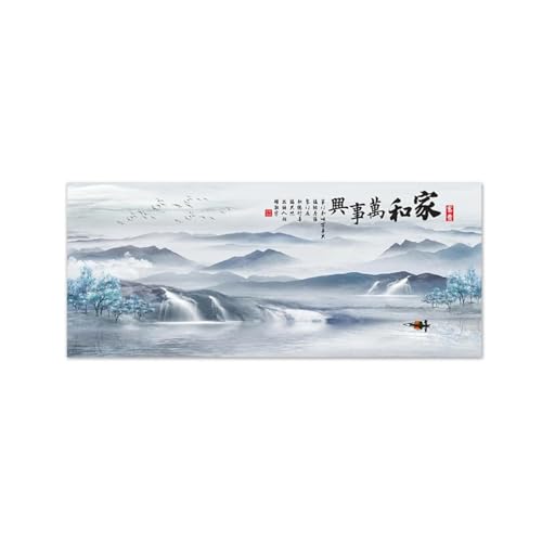 Tableau sur toile pour grand mur vide de salon sans cadre 60x150cm