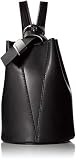 Calvin Klein womens Calvin Klein Karsyn Nappa Leather 3 in 1 Convertible Bucket, black/silver, One S