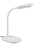 Reality Leuchten LED Schreibtischleuchte Boa R52431101, Acryl weiß, inkl. 3.5 Watt LED