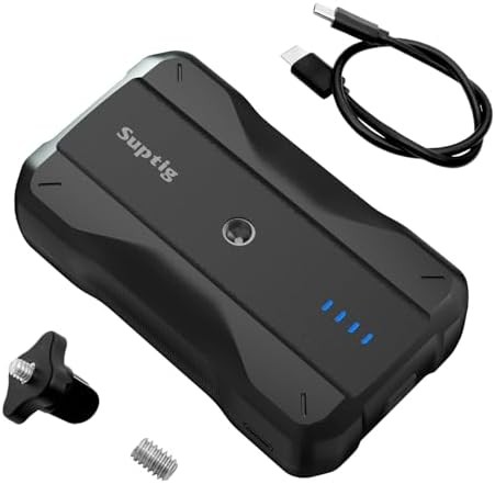 Suptig Portable Charger 9000mAh Battery Pack Power Bank Compatible for Gopro, Canon, Nikon, DJI osmo, Insta 360, Akaso More Camera, Phone etc.