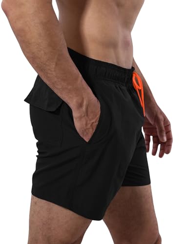 Men's Swim Trunks Quick Dry Bathing Suit Board Beach Shorts with Mesh Lining and Pockets Swimwear3