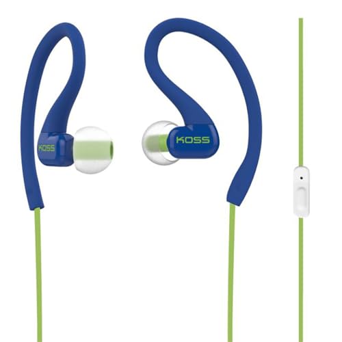 Koss KSC32i B Sport Clip Headphones, Blue