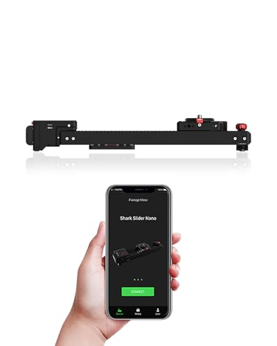 IFOOTAGE Mini Motorized Camera Shark Slider Nano N1-B Bundle Version,Aluminum