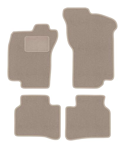Tapis de Voiture en Velours pour Protéger le Sol de Fiat Tipo I Beige