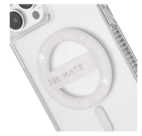 Case-Mate Magnetic Phone Grip MagSafe Loop, White Sparkle