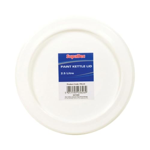 Image of SupaDec Paint Kettle Lid – 2.5L | Premium Plastic Paint Kettle Replacement Lid | Secure Fit for 1 Litre Paint Kettles | Prevents Spills – Protects Paint & Reduces Drying