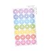 DOITOOL 20sheets Self-Adhesive Paper Reinforcement Circles Hole Punch Stickers for Loose Leaf Binder Reinforcement Labels Stickers Adhesive Design