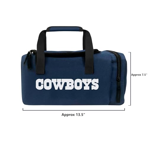 FOCO - NFL Officially Licensed Team Logo Insulated Zippered Lunch Box Cooler Duffel Bag with Zippered Side Pocket (Dallas Cowboys) by FOCO - Image 2