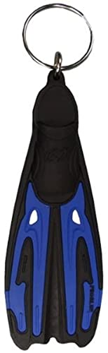 PROBLUE プロブルー フィン キーホルダー AC-84-2 メンズ レディース 人気 F-760 ティアラ2 足ひれ レア おしゃれ かわいい かっこいい 面白い 海 小さい 軽量 コンパクト ダイビング シュノーケリング (ブルー)