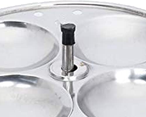 Image of BLeaf Stainless Steel-Regular Idli Stand /Regular Idli Plates (4 Plates, 16 Idlis)