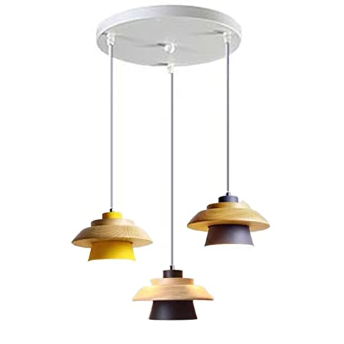 Lustre de plafond en bois pour une cuisine chaleureuse et un foyer accueillant