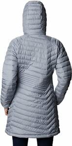 Columbia Jaqueta feminina Powder Lite média, Tradewinds cinza, média