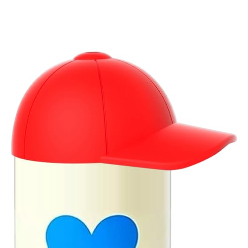 Fundas de silicona para tazas, accesorios para botellas de agua con diseño de sombrero, tapas reutilizables de grado alimenticio, para oficina, coche, cocina, hogar, escuela, diario, picnic, playa