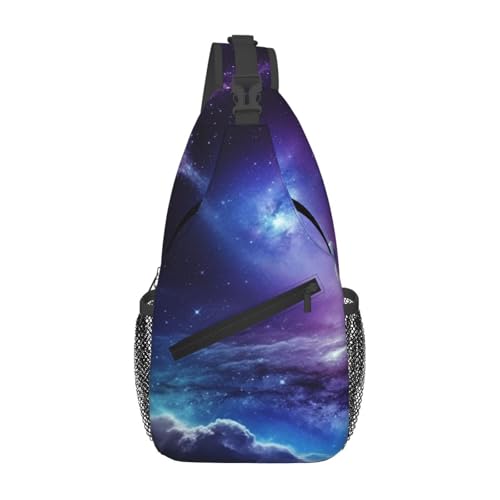 Bolso tipo bandolera para mujer y hombre diseño galaxia miniatura 1