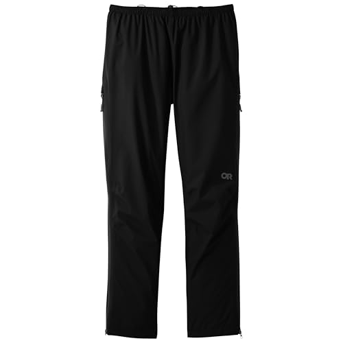 Outdoor Research Men's Foray 3L Pants | Waterproof, Windproof, Carabiner Loop, Standard Fit Black