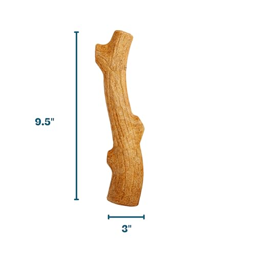 Pupstages Super Dogwood Dog Chew Toy, Made in the USA – Real-Wood Blend, Natural Wood Flavor & Texture, Moderate Chewers, Medium, 9.5" by Pupstages - Image 3