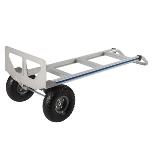 Carretilla manual pesada de 500 lbs con marco de aluminio miniatura 6