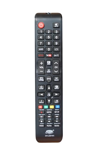 Image of Replacement Remote for Chinese LED TVs LED 161 Compatible with Cemex /to-Shiba /eAirtec /Treeview /Wisdom /Sam Sung | Non Voice | Please Match The Image with Your Old Remote (China LED 161)