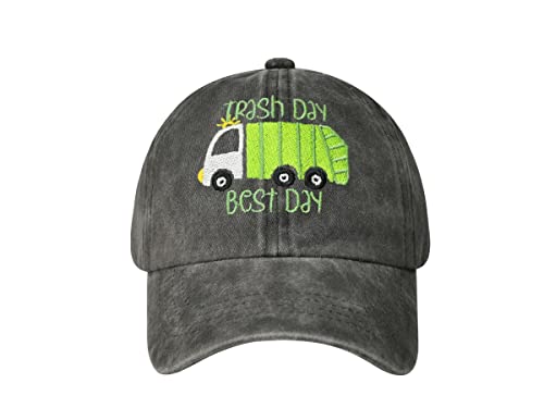 Hepandy I Love Trash Garbage Trucks Hat for Boys Girls, Gifts for Children, Embroidered Baseball Cap for Kids, Child Adjustable Hat