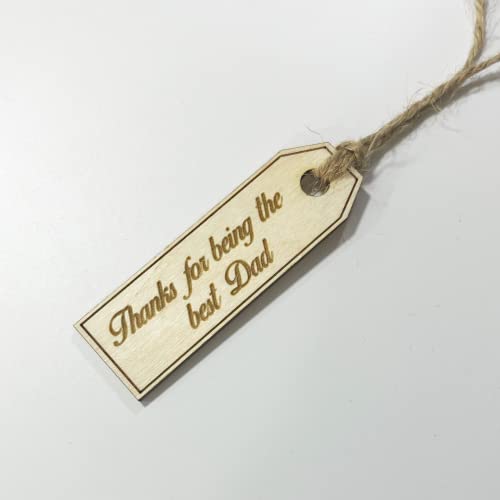 Image of Personalised Message Wooden Custom Gift Tag for Any Occasion Thank You Gift Tag for Wedding, Birthday, Baby Shower Any Text Gift Tag