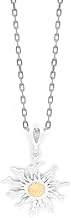 Pendant in 925 Silver and 3 micron 18k Gold Plated with Chain Included Gift - Eguzkilore, Vasca Flower