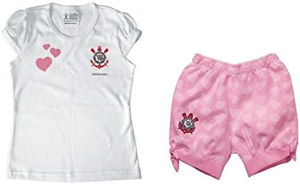 Conjunto Infantil Corinthians Rosa - Torcida Baby