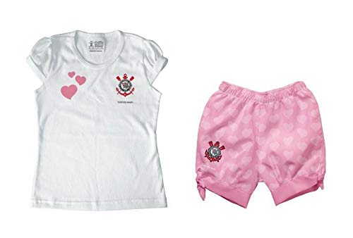 Conjunto Infantil Corinthians Rosa - Torcida Baby