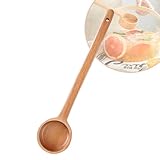 AZCKU Holzlöffel Groß, Lange Holzlöffel, 10.43inch(26.5cm) Griff Holzlöffel Langen, Groß Tief, Löffel Langer Stiel, Chinesische Suppenlöffel, Glatte Oberfläche, Bequemer Griff, Für Den Nachmittagstee